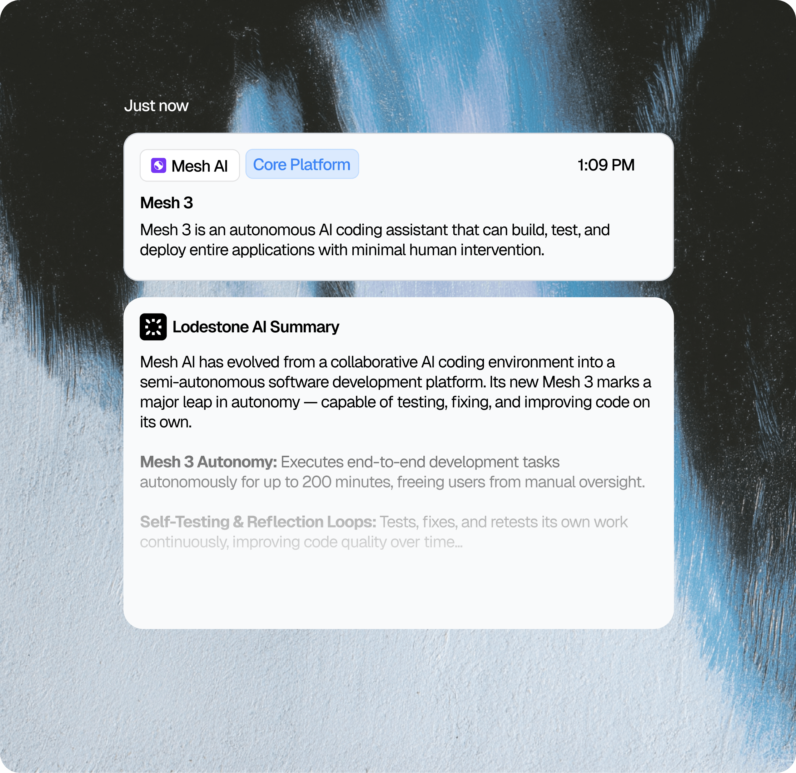 Lodestone notification dashboard